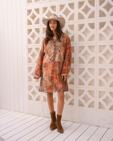 The Desert Haze Chiffon Dress